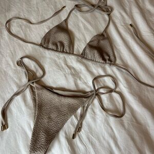 Monday Swimwear Taupe Bikini Set